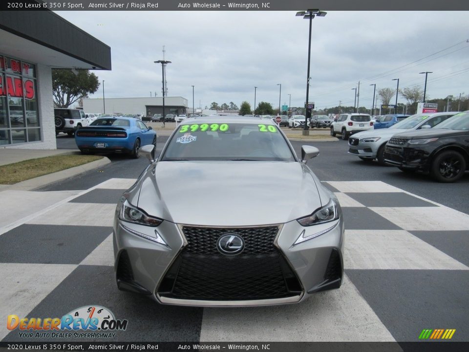 2020 Lexus IS 350 F Sport Atomic Silver / Rioja Red Photo #2