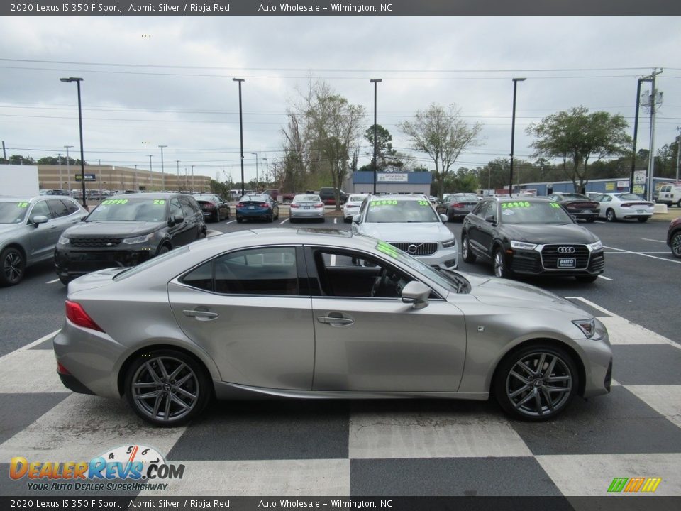 2020 Lexus IS 350 F Sport Atomic Silver / Rioja Red Photo #3