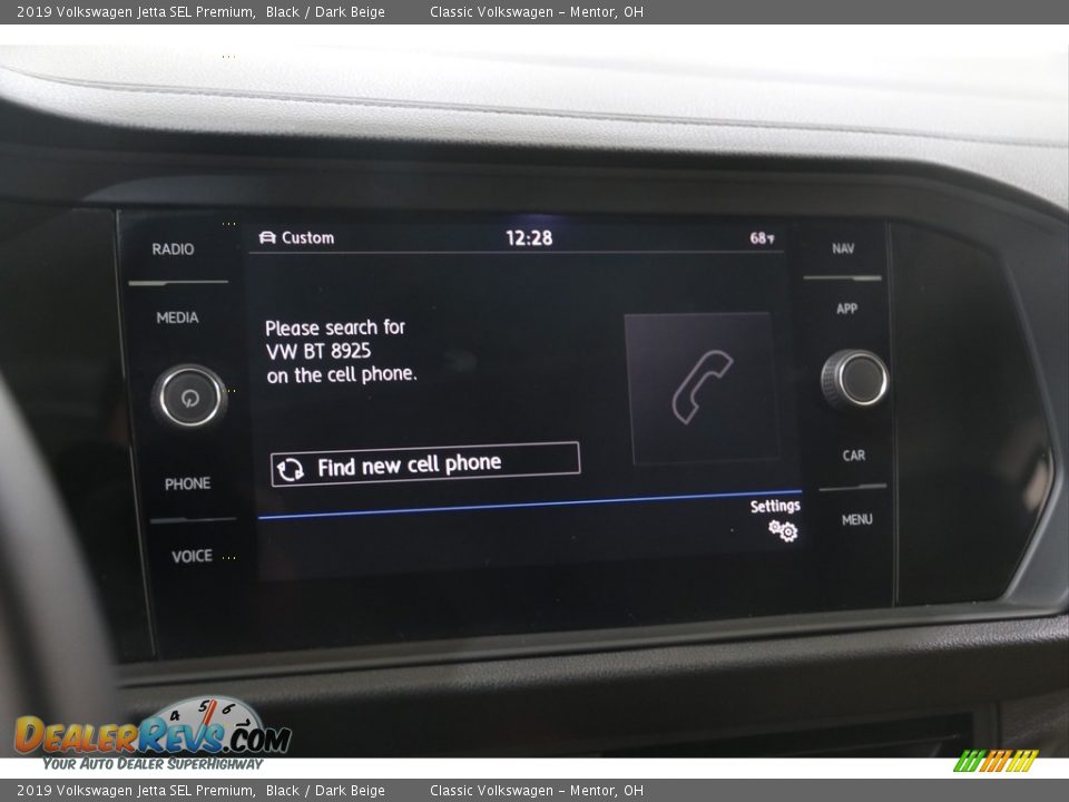 2019 Volkswagen Jetta SEL Premium Black / Dark Beige Photo #12