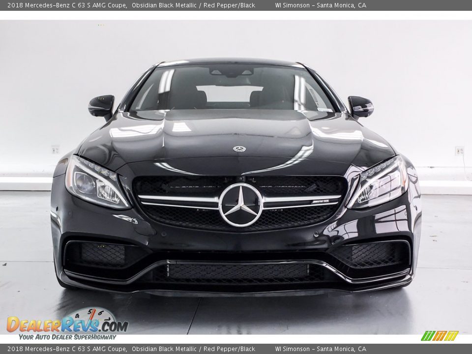 Obsidian Black Metallic 2018 Mercedes-Benz C 63 S AMG Coupe Photo #2