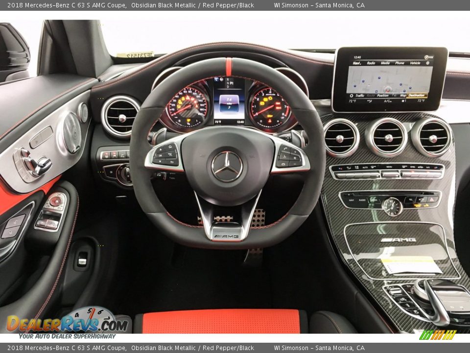 Dashboard of 2018 Mercedes-Benz C 63 S AMG Coupe Photo #4