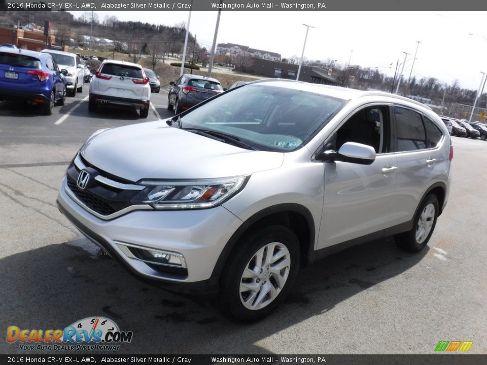 2016 Honda CR-V EX-L AWD Alabaster Silver Metallic / Gray Photo #6