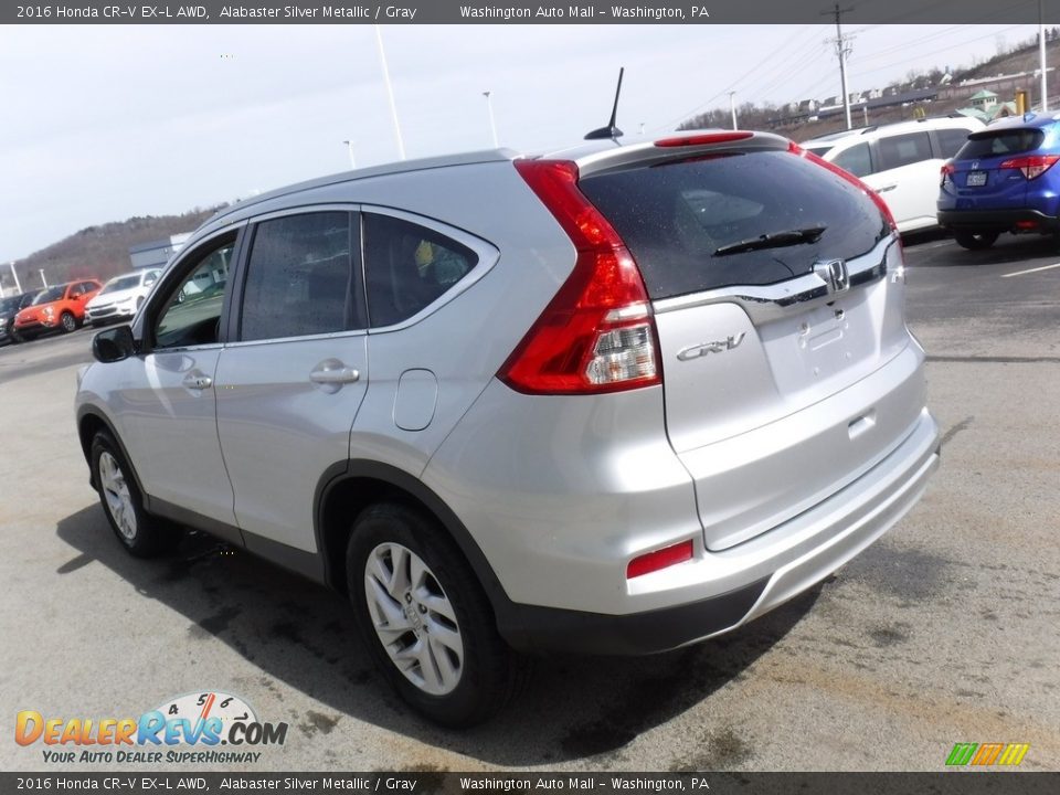 2016 Honda CR-V EX-L AWD Alabaster Silver Metallic / Gray Photo #8