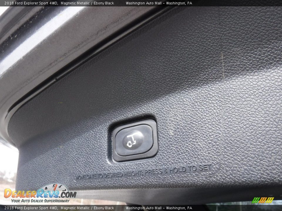 2018 Ford Explorer Sport 4WD Magnetic Metallic / Ebony Black Photo #32