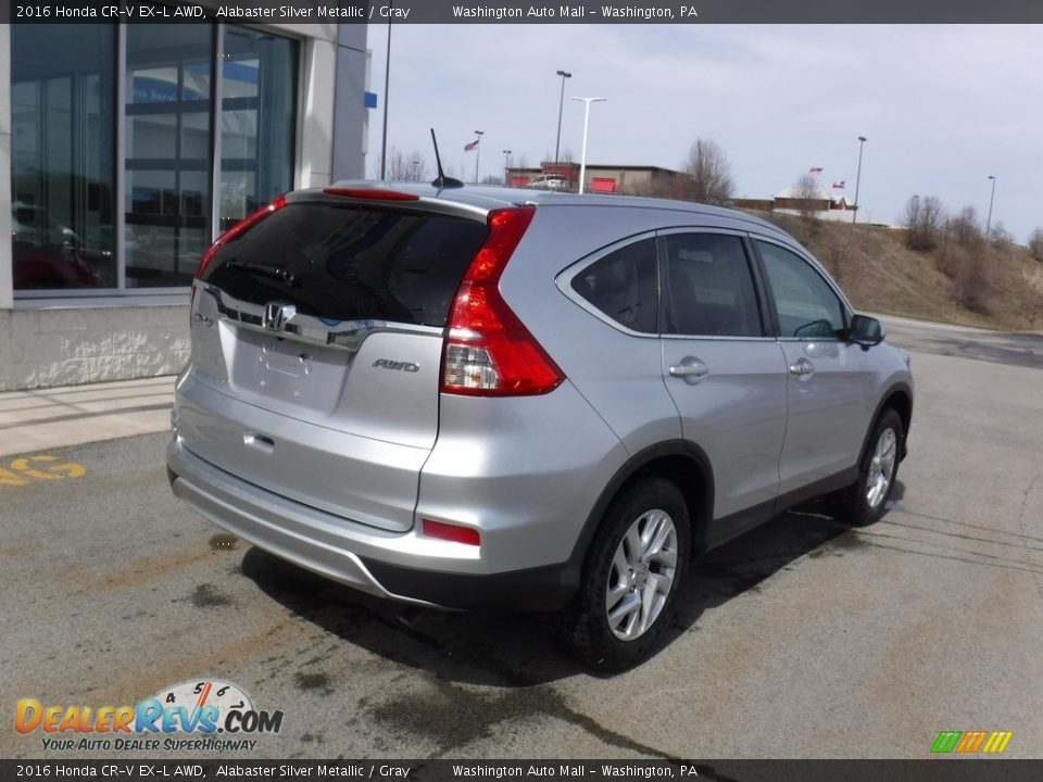 2016 Honda CR-V EX-L AWD Alabaster Silver Metallic / Gray Photo #10