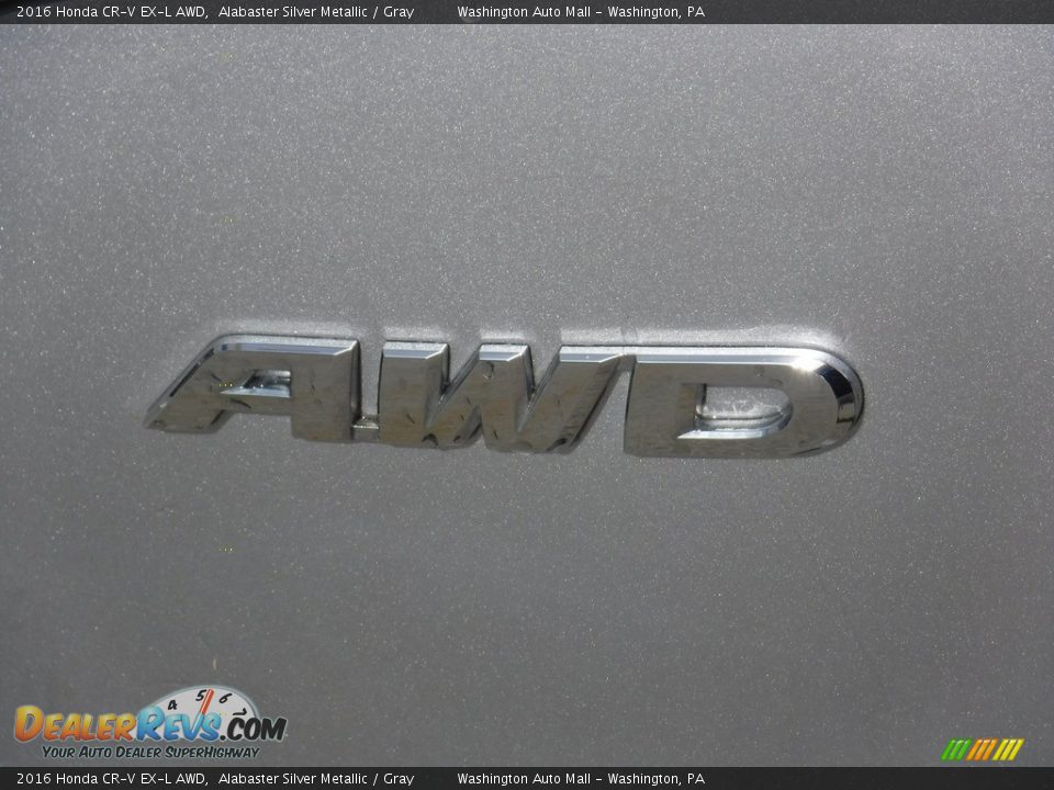 2016 Honda CR-V EX-L AWD Alabaster Silver Metallic / Gray Photo #11