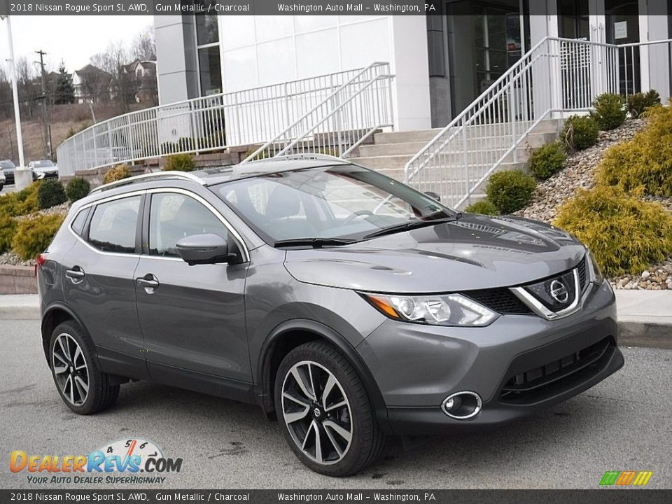 2018 Nissan Rogue Sport SL AWD Gun Metallic / Charcoal Photo #1