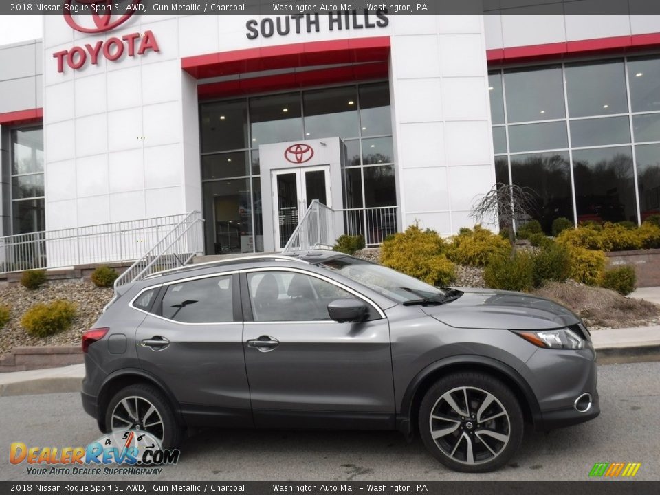 2018 Nissan Rogue Sport SL AWD Gun Metallic / Charcoal Photo #2