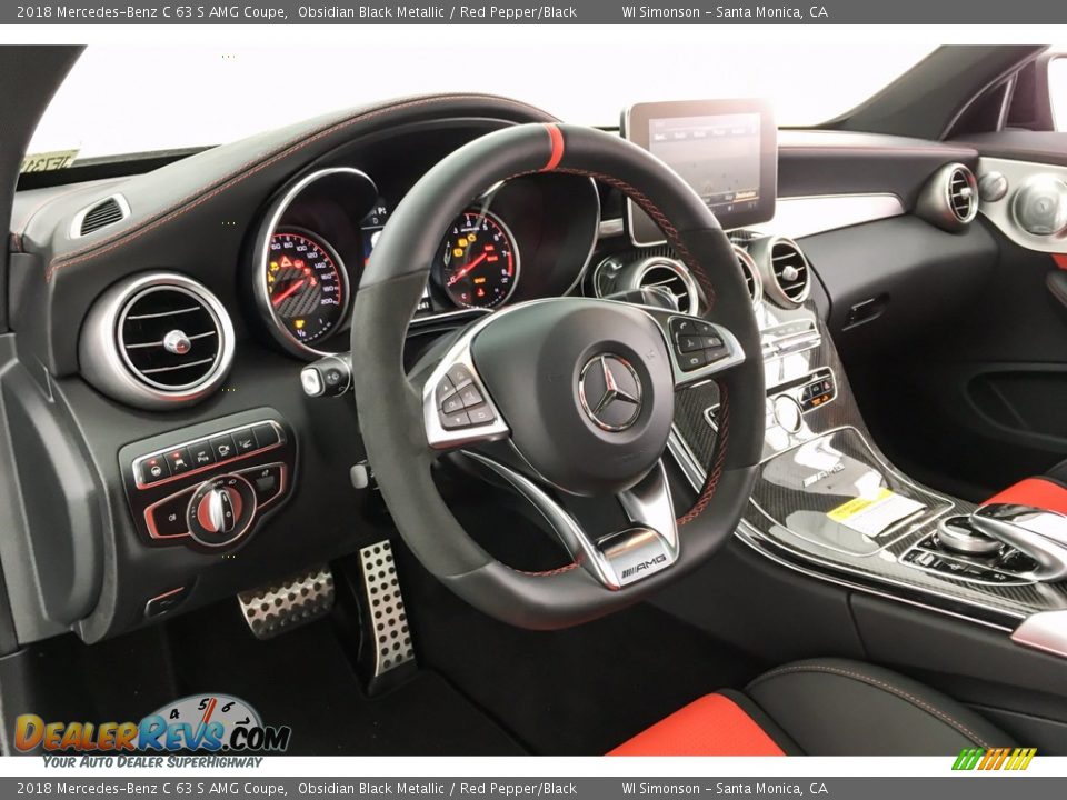 Dashboard of 2018 Mercedes-Benz C 63 S AMG Coupe Photo #20