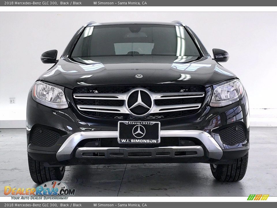 2018 Mercedes-Benz GLC 300 Black / Black Photo #2