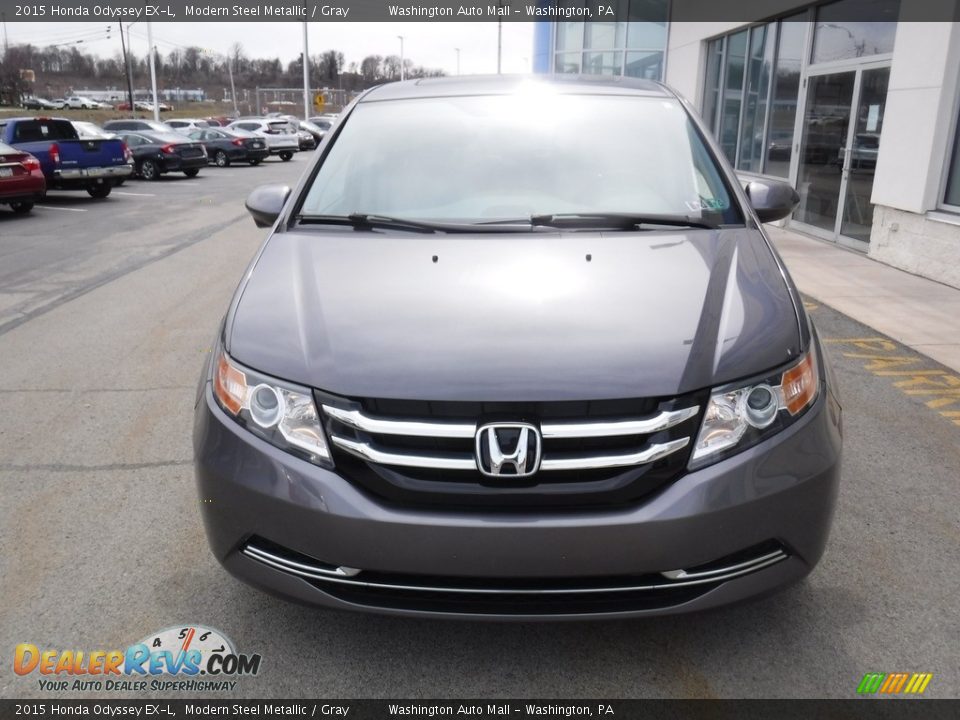 2015 Honda Odyssey EX-L Modern Steel Metallic / Gray Photo #5