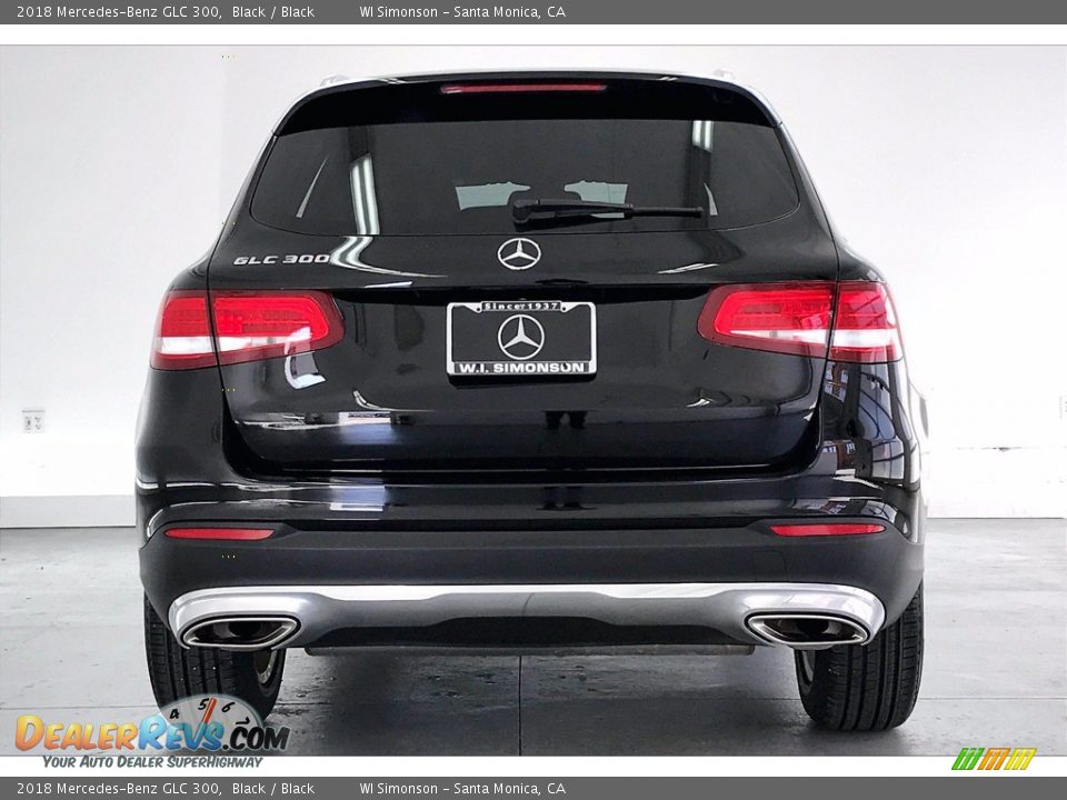 2018 Mercedes-Benz GLC 300 Black / Black Photo #3