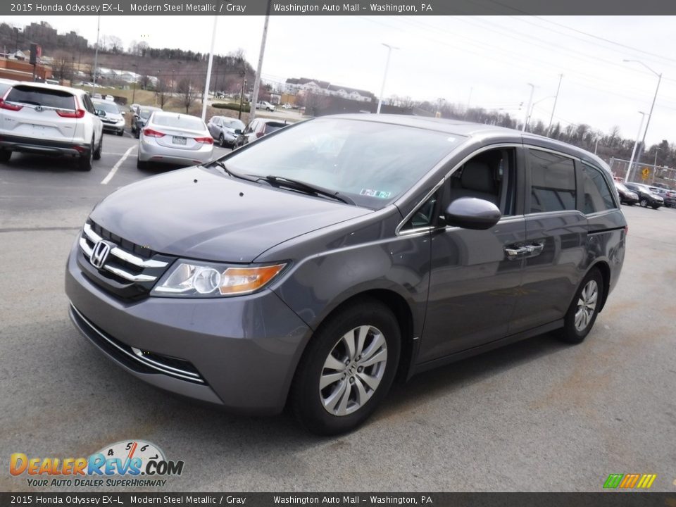 2015 Honda Odyssey EX-L Modern Steel Metallic / Gray Photo #6