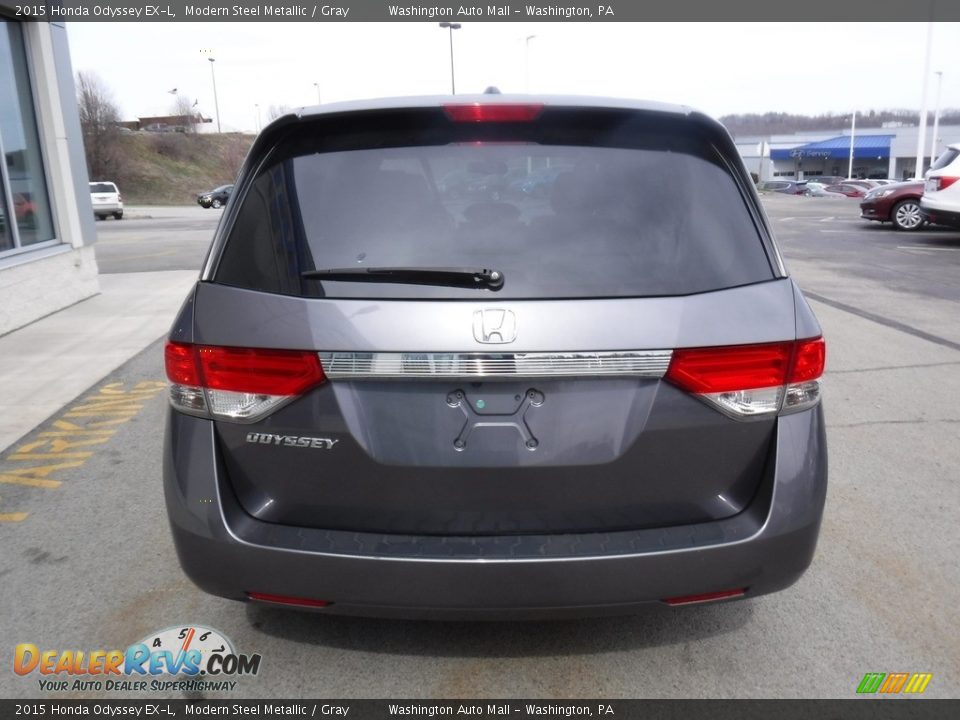 2015 Honda Odyssey EX-L Modern Steel Metallic / Gray Photo #8