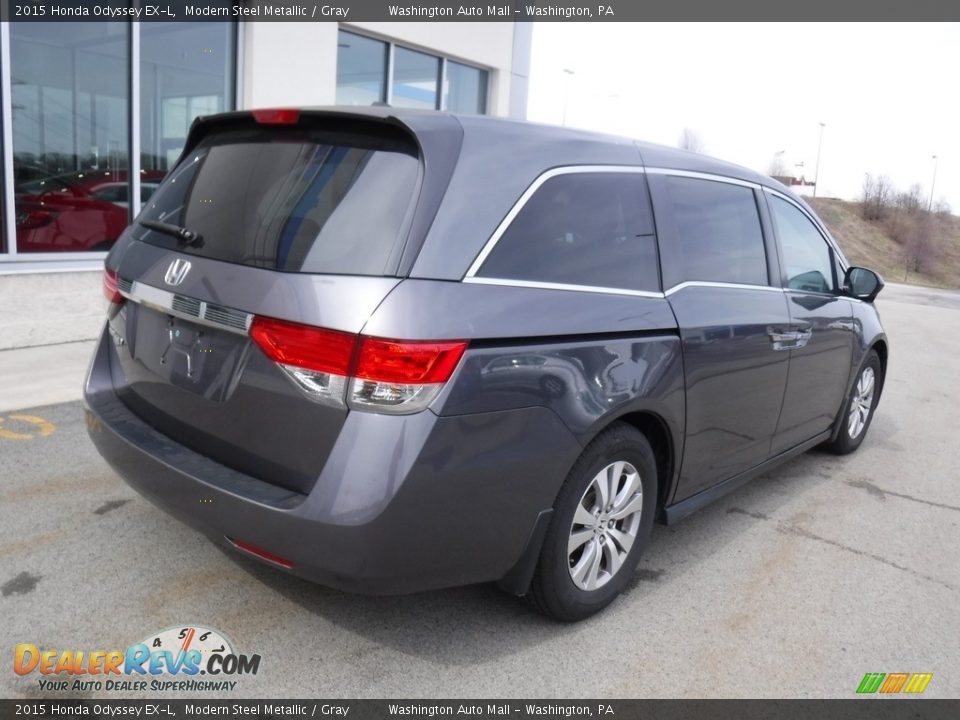 2015 Honda Odyssey EX-L Modern Steel Metallic / Gray Photo #9