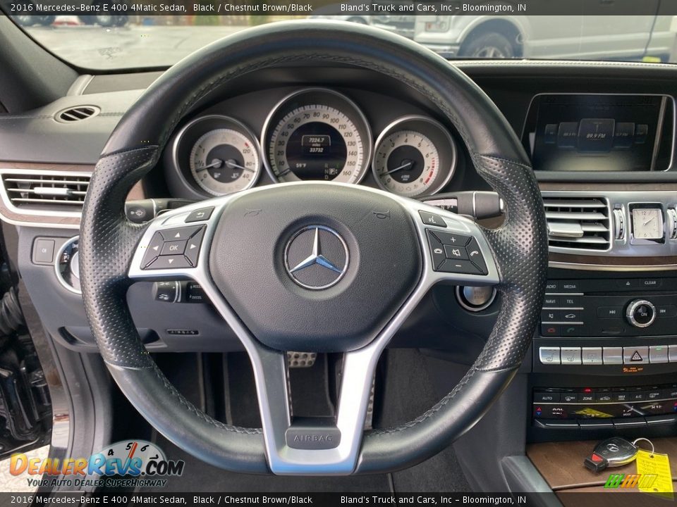 2016 Mercedes-Benz E 400 4Matic Sedan Steering Wheel Photo #12