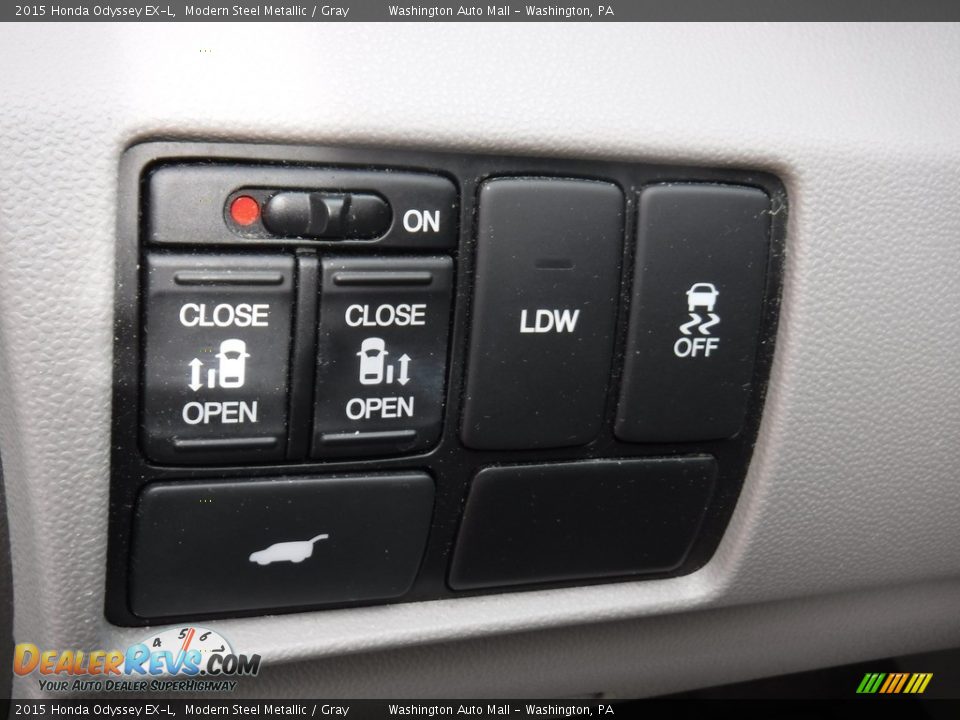 2015 Honda Odyssey EX-L Modern Steel Metallic / Gray Photo #14