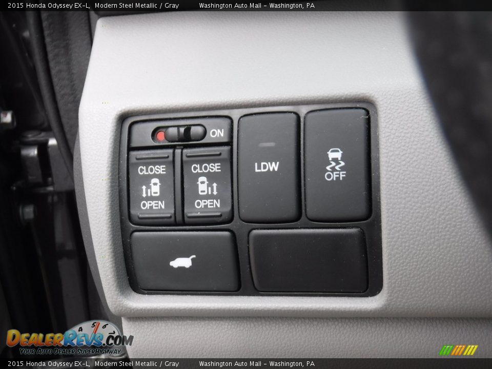 2015 Honda Odyssey EX-L Modern Steel Metallic / Gray Photo #23