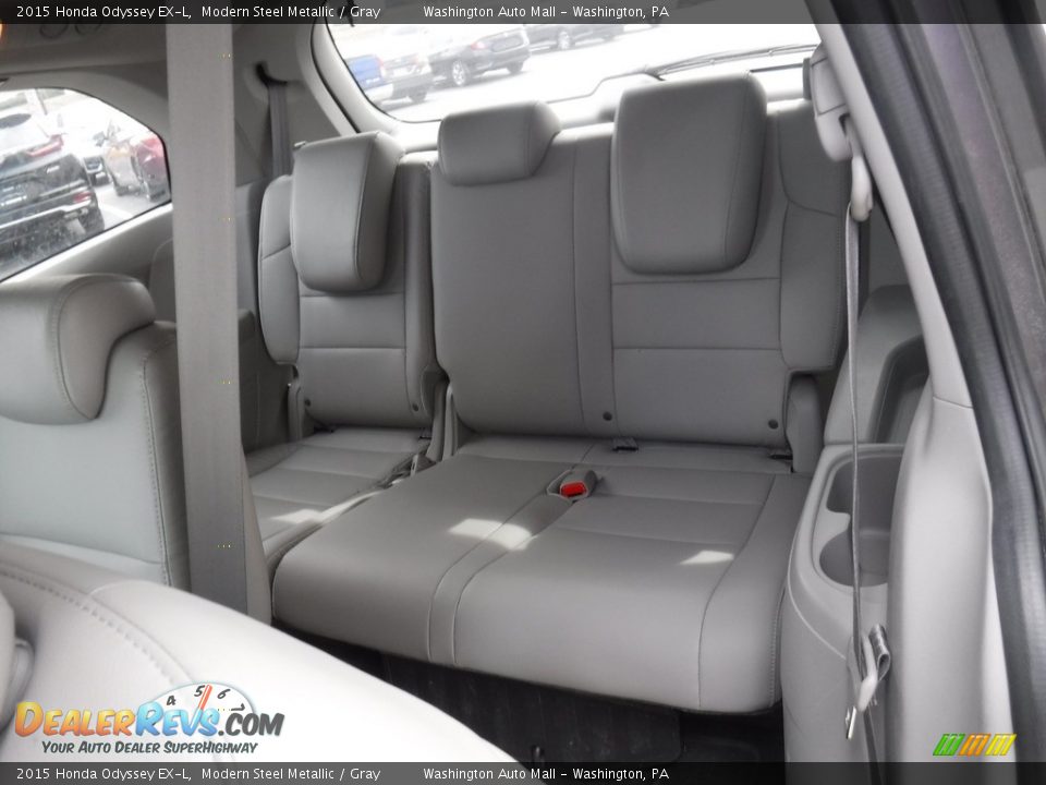 2015 Honda Odyssey EX-L Modern Steel Metallic / Gray Photo #26