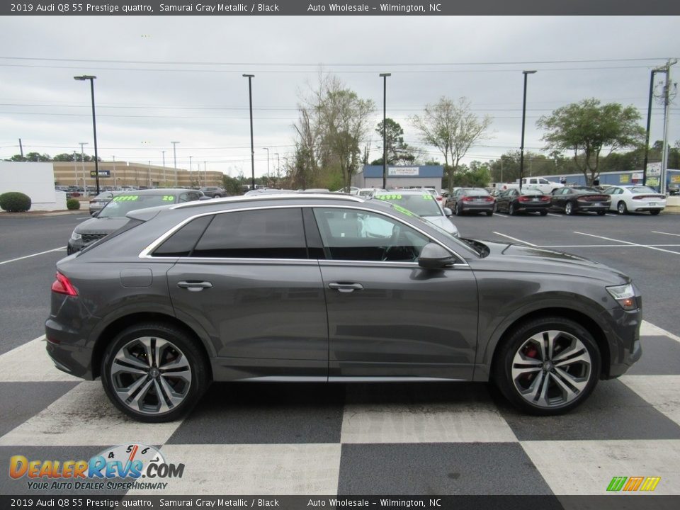 2019 Audi Q8 55 Prestige quattro Samurai Gray Metallic / Black Photo #3