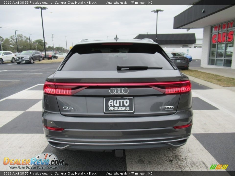 2019 Audi Q8 55 Prestige quattro Samurai Gray Metallic / Black Photo #4