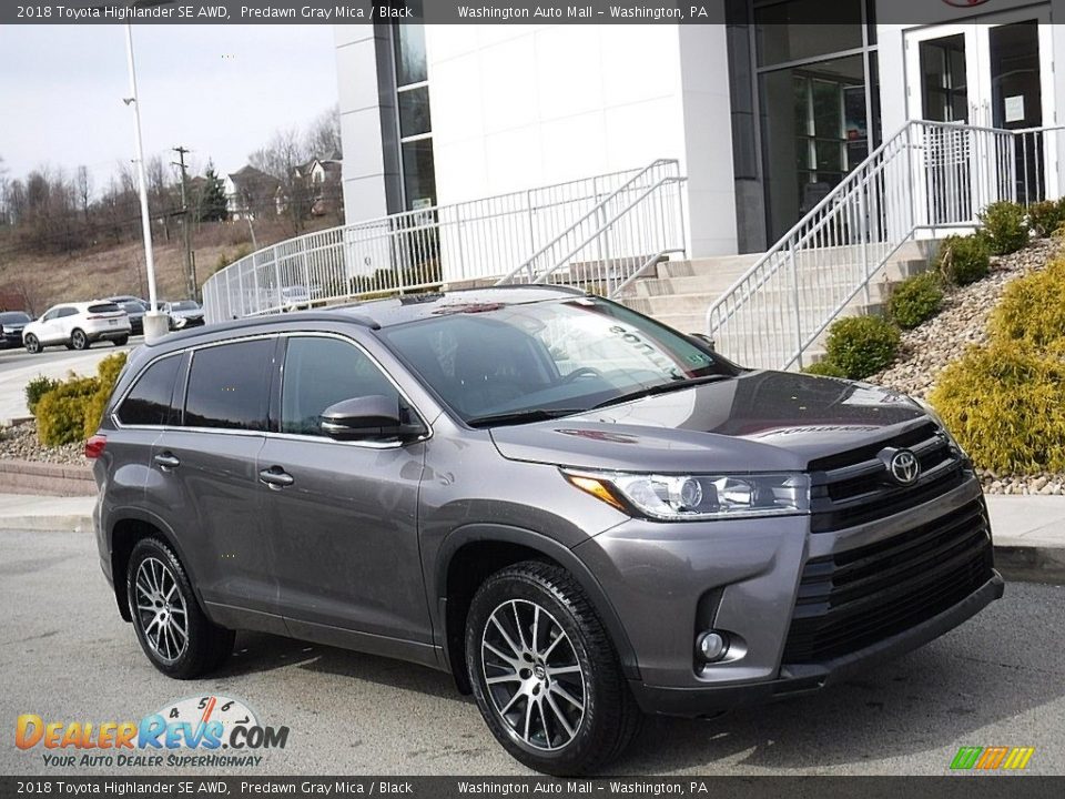 2018 Toyota Highlander SE AWD Predawn Gray Mica / Black Photo #1