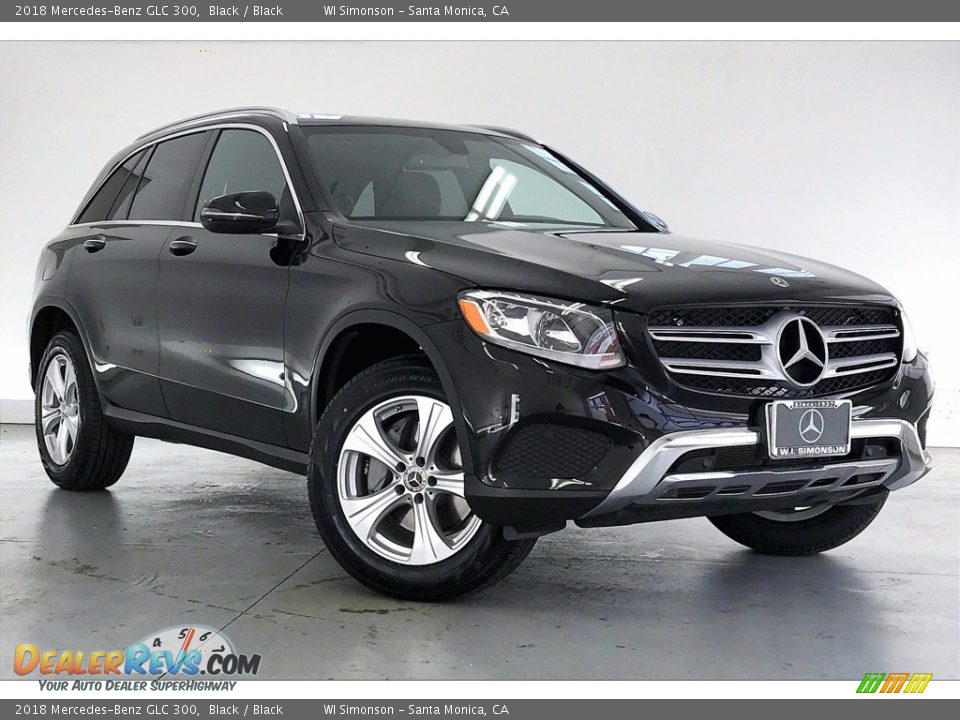 2018 Mercedes-Benz GLC 300 Black / Black Photo #34