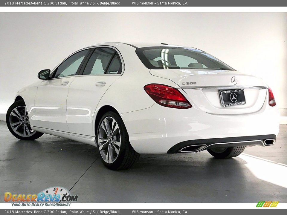 2018 Mercedes-Benz C 300 Sedan Polar White / Silk Beige/Black Photo #10