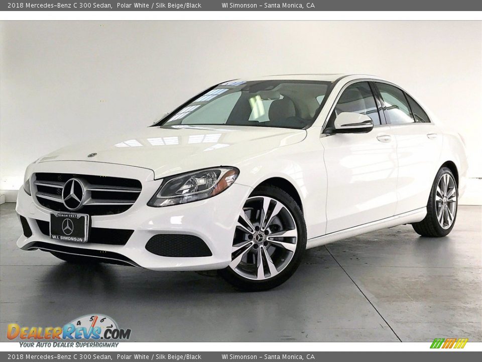 2018 Mercedes-Benz C 300 Sedan Polar White / Silk Beige/Black Photo #12