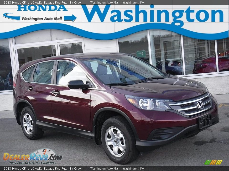 2013 Honda CR-V LX AWD Basque Red Pearl II / Gray Photo #1