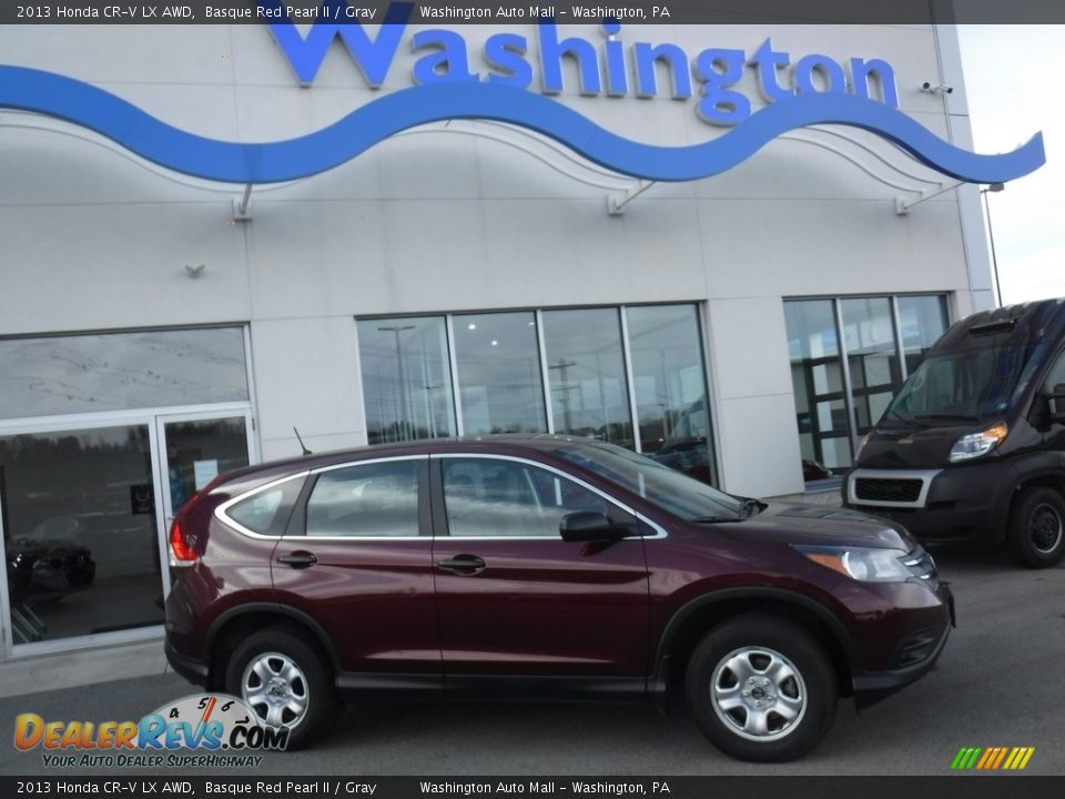 2013 Honda CR-V LX AWD Basque Red Pearl II / Gray Photo #2