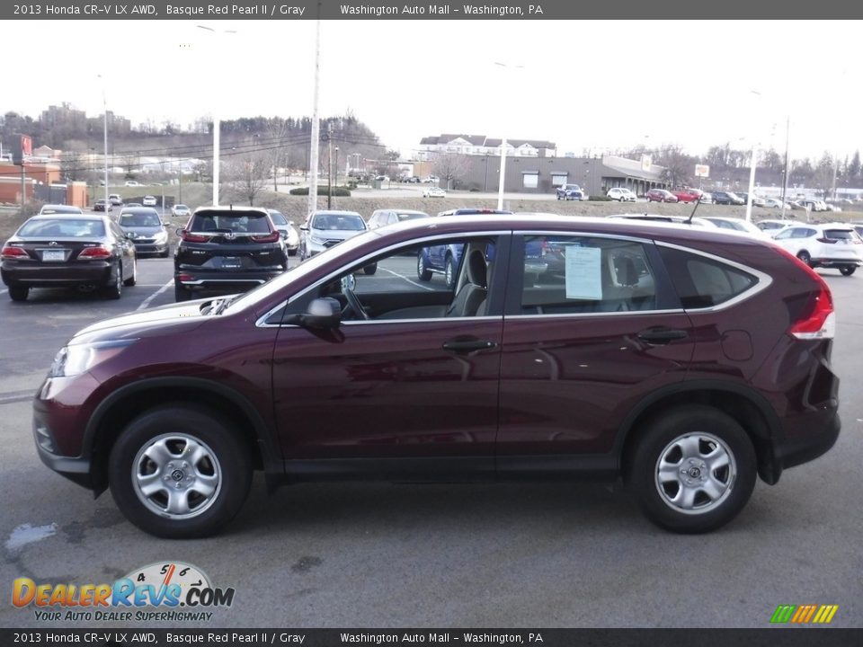 2013 Honda CR-V LX AWD Basque Red Pearl II / Gray Photo #5