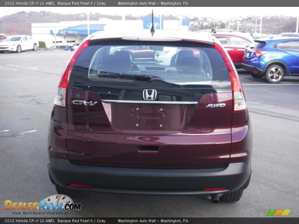 2013 Honda CR-V LX AWD Basque Red Pearl II / Gray Photo #7