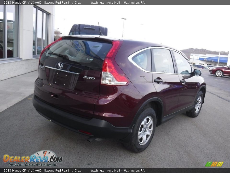 2013 Honda CR-V LX AWD Basque Red Pearl II / Gray Photo #8