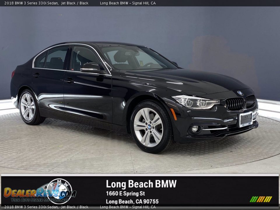 2018 BMW 3 Series 330i Sedan Jet Black / Black Photo #1