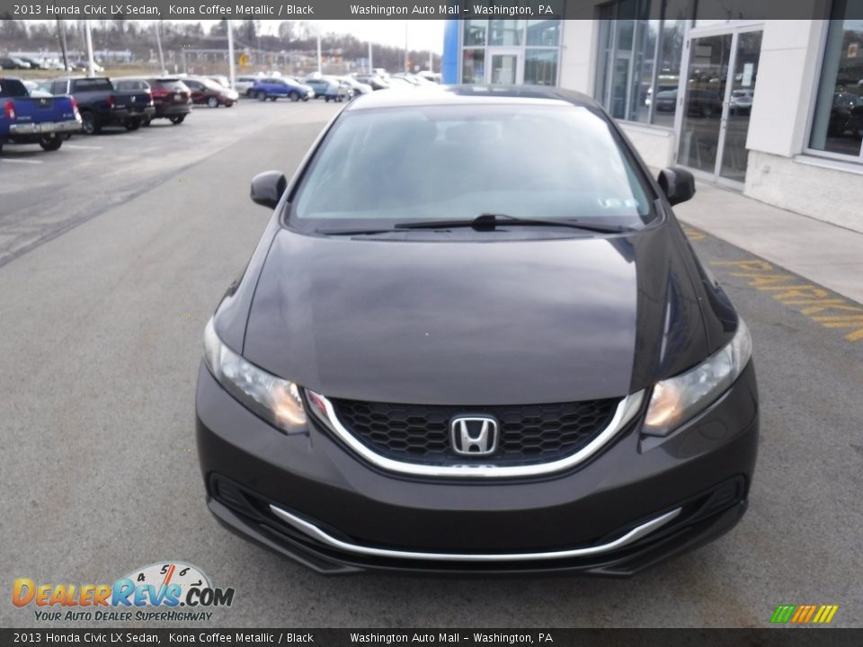 2013 Honda Civic LX Sedan Kona Coffee Metallic / Black Photo #3