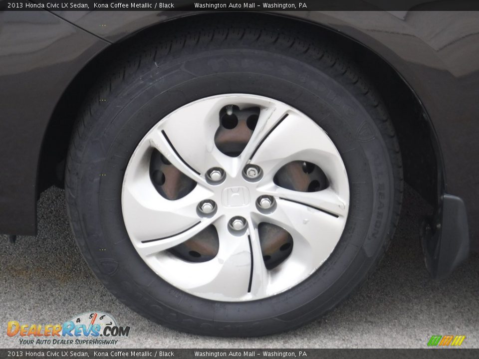 2013 Honda Civic LX Sedan Kona Coffee Metallic / Black Photo #5