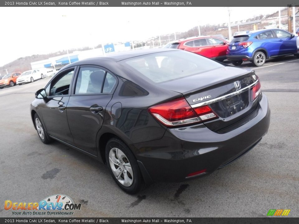 2013 Honda Civic LX Sedan Kona Coffee Metallic / Black Photo #7