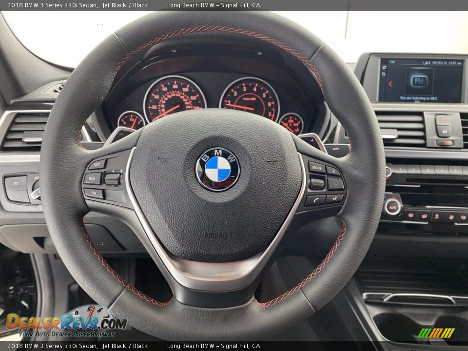 2018 BMW 3 Series 330i Sedan Jet Black / Black Photo #18