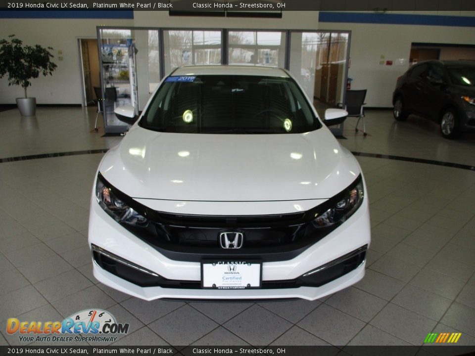 2019 Honda Civic LX Sedan Platinum White Pearl / Black Photo #2