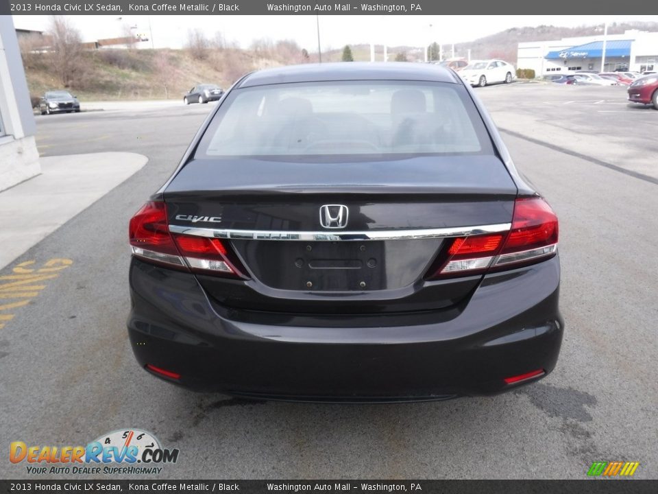 2013 Honda Civic LX Sedan Kona Coffee Metallic / Black Photo #8