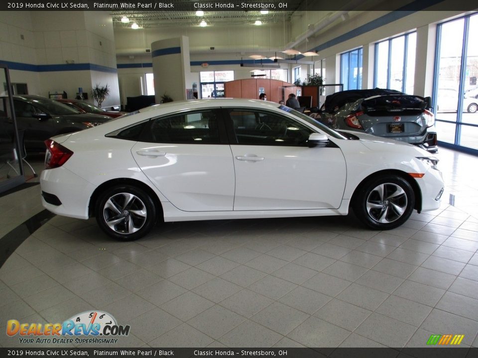 2019 Honda Civic LX Sedan Platinum White Pearl / Black Photo #4