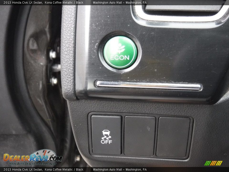 2013 Honda Civic LX Sedan Kona Coffee Metallic / Black Photo #14