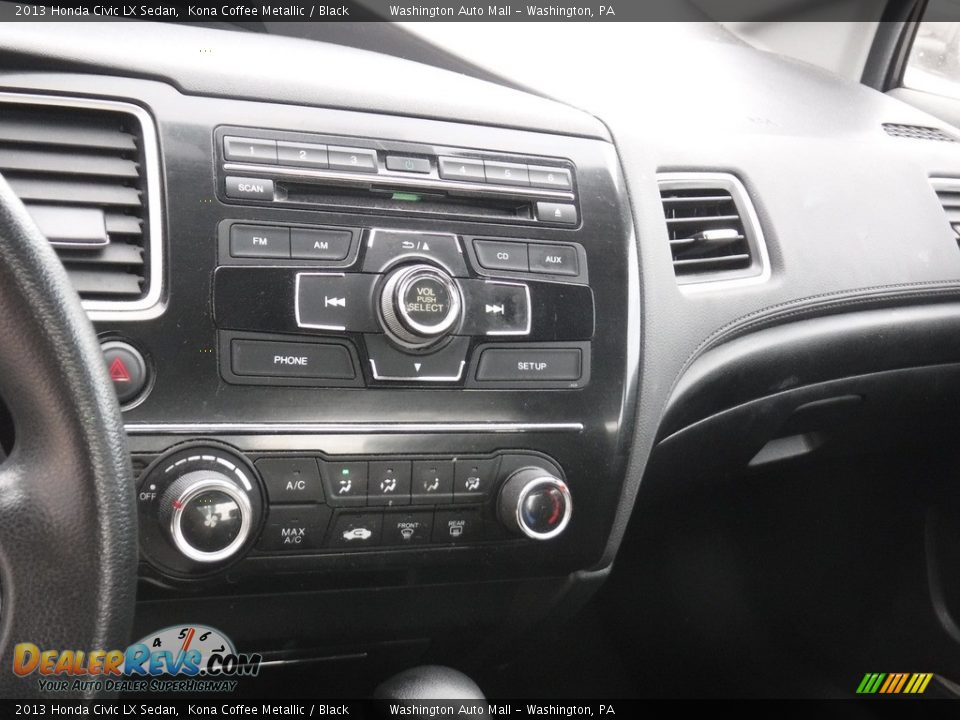 2013 Honda Civic LX Sedan Kona Coffee Metallic / Black Photo #15