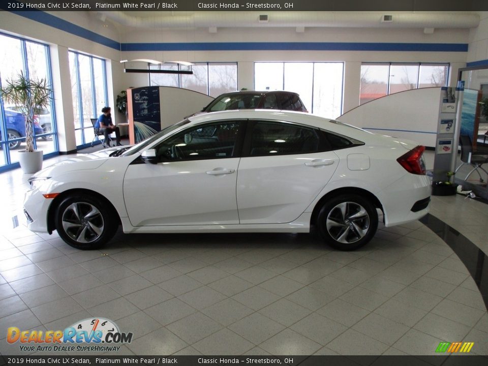 2019 Honda Civic LX Sedan Platinum White Pearl / Black Photo #10