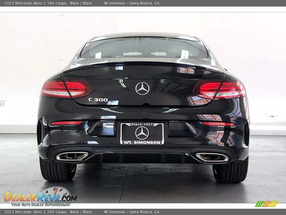 2021 Mercedes-Benz C 300 Coupe Black / Black Photo #3