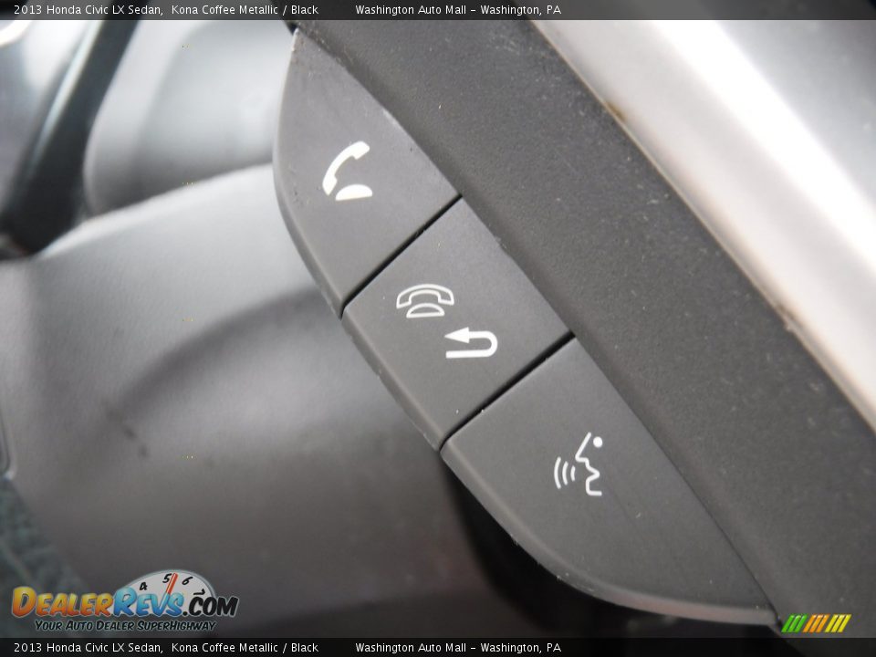 2013 Honda Civic LX Sedan Kona Coffee Metallic / Black Photo #18