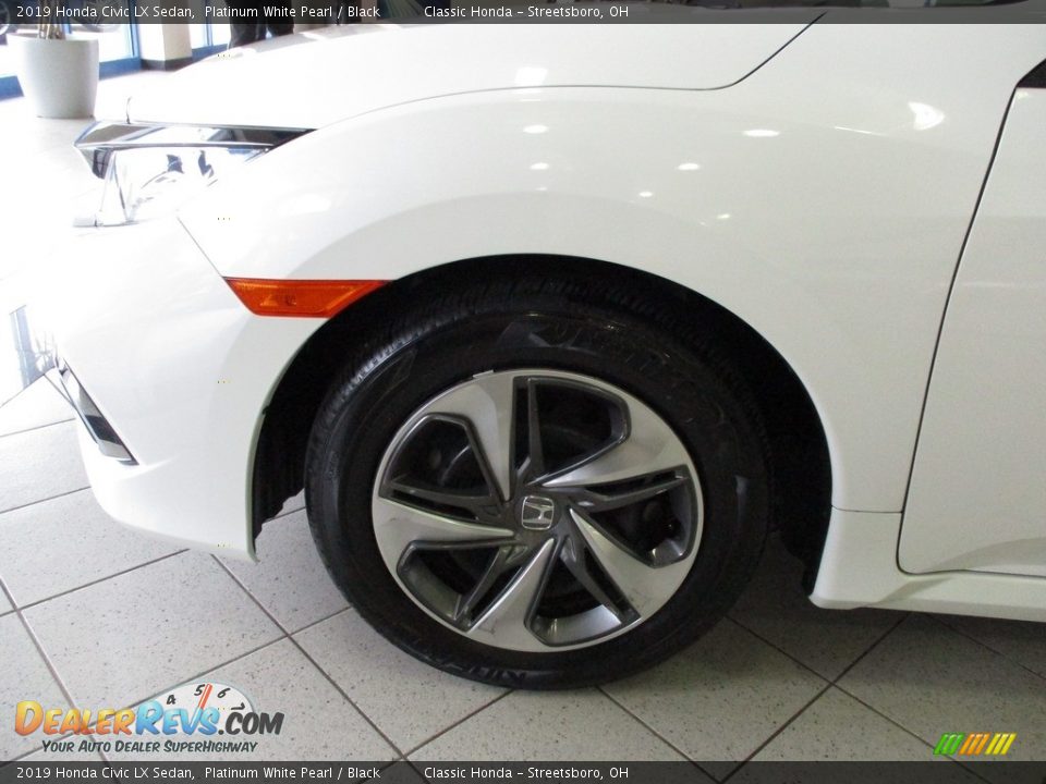 2019 Honda Civic LX Sedan Platinum White Pearl / Black Photo #12
