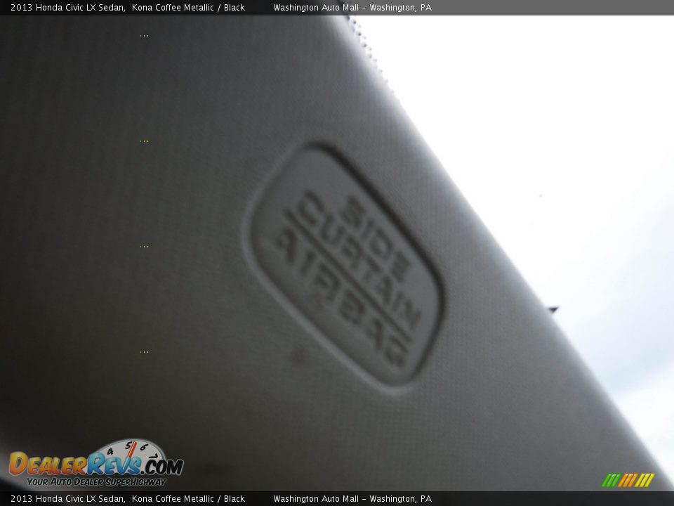 2013 Honda Civic LX Sedan Kona Coffee Metallic / Black Photo #20