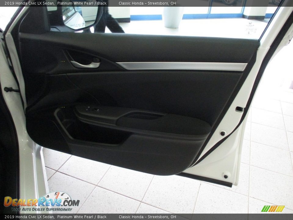 2019 Honda Civic LX Sedan Platinum White Pearl / Black Photo #16